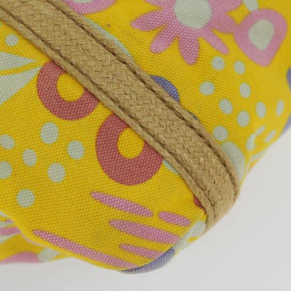 CHANEL Tote Bag Canvas Yellow CC Auth bs10328 - Picture 16 of 16